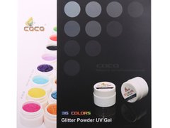 Set geluri color Coco 36 culori Glitter Powder